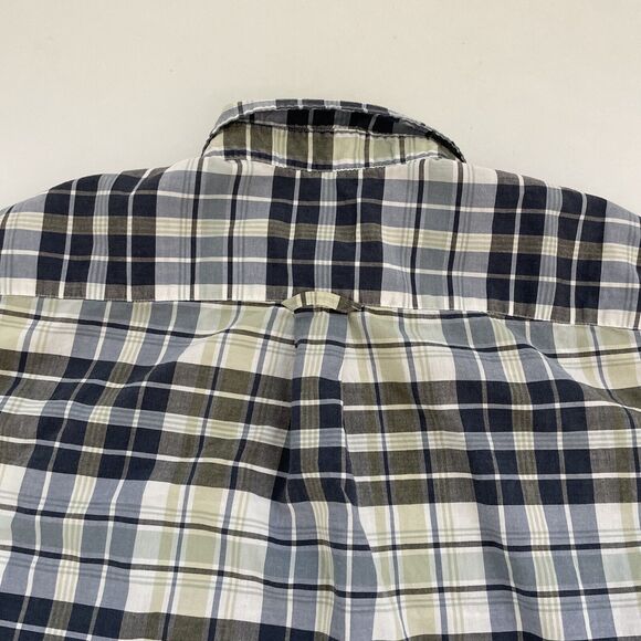 VINTAGE Pendleton Shirt Plaid Mens Size‎ Large Short Sleeve Preppy Business - Picture 6 of 10